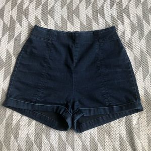 High waisted Denim Shorts - Vintage Inspired